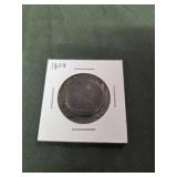 1804 US half cent, slight die rotation, early US