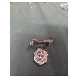 US Navy sterling silver broach pin, WW1-2 era