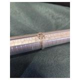 'J' 925 sterling silver ring, sz8