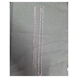 925 sterling marked silver twisted chain