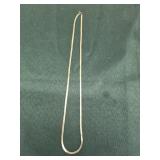 Sterling silver heringbone necklace