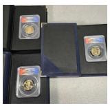 3 qty 2009 PDS ANACS presidential dollar coins