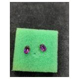 * sterling R925 amethyst? Earrings