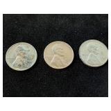 *3 Steel Pennies, 1943-1943D-1943S