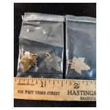 * 12k gold filled maple leaf pendants