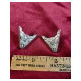 Western-style Sterling Silver collar tips