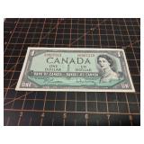 1954 "Devil Queen" $1 Canadian note