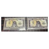 Million dollar note novelty cards