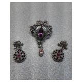 * earrings & brooch