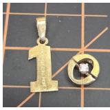 12 and 14kt gold pendants