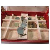 Jewelry box with coins