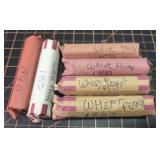 6 rolls, UNSEARCHED wheat cents pennies penny coin