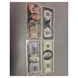4 Presidential novelty notes