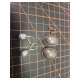 . 925 marked earrings