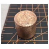 6 oz copper, hand poured bullion