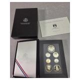 1989 prestige proof mint set, 7 coins "triumph of