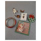 Christmas pins, Bracelet & earrings