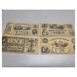 Antique bank notes, copies, DeSoto NE.
