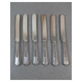 Silver plated dinner knives
