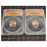 2009PD ANACS MS67 Log Cabin cent first day of