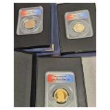 2012PDS PF69/MS67 Pres.  Arthur $1 3 pc. set FDOI