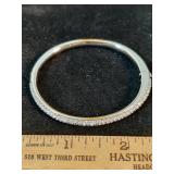 * stainless steel & crystal bracelet