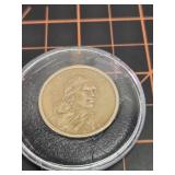 2010 Sacagawea edge lettered in container