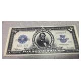 Large size $5 1923 note replica novelty bill