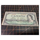 1954 "Devil face" $1 Canadian Note