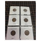 6, wheat cents 1924-56