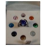 * gem stone ring