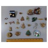 *Pins, Brooches- Christmas +, Magnets, Earrings