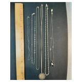 * Vtg. Gold tone chain Necklaces some gold filled