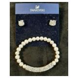 * Swarovski Hello Kitty bracelet & earring set
