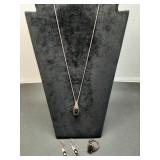 * ring, necklace & earrings.  Marker CU