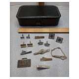 * jewelry box , tie clips & Cuff links