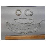 * antique vtg crystal jewelry