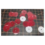 Plastic vintage price tags