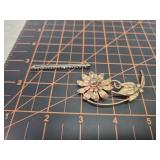 Sterling marked brooches