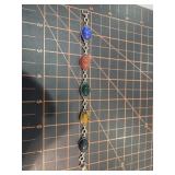 Stwrling silve rand gold filled scarab bracelet