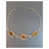 Antique Czech glass necklace