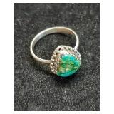 * sterling silver ring Sonoran gold turquoise