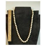 Pearl necklace 14k marked