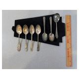 Washington & Jefferson Silver Plate Spoons ++