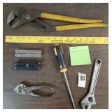 Wrenches, screwdriver,  W. Schollhorn pliers +