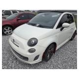 2014 Fiat 500 Convertible Car - white