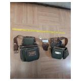 Fueri green canvas & leather tool belt . Case