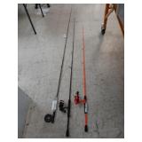 AbuGarcia, Lew's Xfinity rods and reels. Case