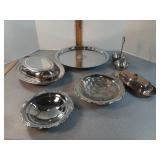 Vtg silver-plated serving pieces