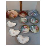 Vtg. Handpainted & other decorative dishes